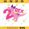 2 Rex SVG Girl Two Rex Dinosaur Birthday Svg Clipart 2nd birthday 2 Year Old Girl Birthday Dinosaur with Bow T Shirt Svg Cut Files Cricut copy