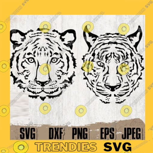 2 Tiger Head svg Tiger Bundle svg Tiger Shirt svg Animal svg Tiger Cutting File Tiger Clipart Tiger png Instant Download Tiger Decal copy