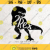 2 rex SvgTwo Rex svg File DXF Silhouette Print Vinyl Cricut Cutting SVG T shirt DesignOne a SaurusBirthdaydinosaursaurus rex1st Svg Design 311
