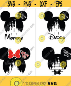 2020 Disney Trip Mommy Svg Disney Daddy Svg Mickey Mouse And Minnie Mouse Disney Castle Disney Trip Svg For Cricut And Silhouette Design 309