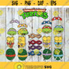 21 Teenage Mutant Ninja Turtles svg Ninja Turtle Svg Cartoon svg cricut file clipart bundle svg png eps dxf Design 479 .jpg