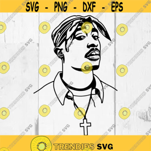 2PAC SVG Cutting Files 16 Tupac Shakur Digital Clip Art Tupac Portrait SVG 2pac Cricut. Design 64