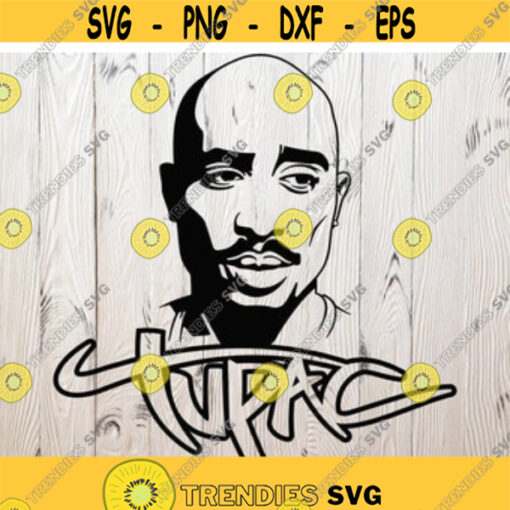 2PAC SVG Cutting Files 2 Tupac Shakur Digital Clip Art Tupac Shakur Portrait SVGFiles for Cricut2pac Silhouette Cut Cricut. Design 3