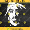 2PAC SVG Cutting Files 3 Tupac Digital Clip Art Tupac Shakur Portrait SVGFiles for CricutHip hop RAP Cricut. Design 9