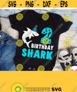 2nd Birthday Shark Svg Boy 2nd Birthday Shirt Svg Second Birthday Boy Svg Baby Shark Svg Cricut Design Silhouette Printable Iron on Design 378 1