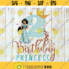 2nd Birthday svg Birthday Princess Svg Birthday Svg Cricut File Clipart Svg Png Eps Dxf Design 445 .jpg