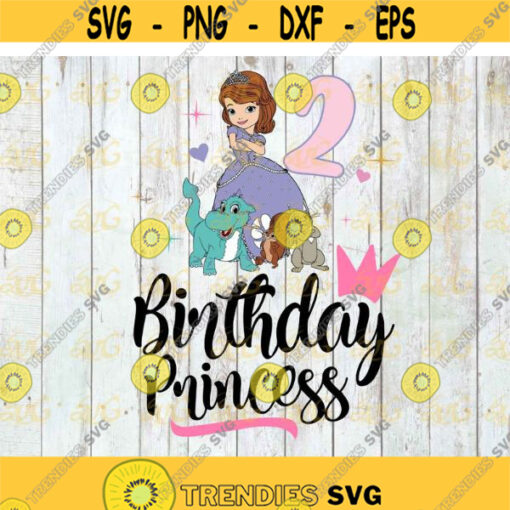 2nd Birthday svg Birthday princess svg Birthday svg cricut file clipart svg png eps dxf Design 444 .jpg