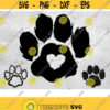 3 Paw Print Bundle Svg Dog Paws Svg Paws Svg Heart Dog Paws Svg Animal Paws Animal Tracks Silhouette Paw Print Clipart Paws Vector Design 85