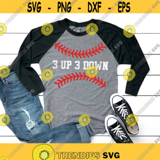 3 Up 3 Down svg Baseball svg Three Up Three Down svg dxf png Baseball Shirt Digital Download Clipart Cut File Cricut Silhouette Design 1078.jpg