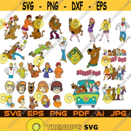 32 Scooby Do Svg Big Bundle Silhouette Files For Cricut Design Space Cut File Digital Download Clipart Cartoon Gift For Children Design 138.jpg