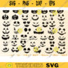 35 Pumpkin Face SVG Bundle Jack O Lantern Faces PNG Bundle Cute Halloween Faces SVG Pumpkin Pumpkin Faces Silhouette Fall Autumn Svg Design 1 copy