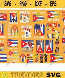 39 Patria Y Vida Cuba cuban svg Cuba American Flag svg free cuban svg Cuban Supporters svg cuban flag svg png Sos Cuba Flag Pride copy