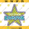 3rd Grade Rockstar SVG Third Grade Svg Back to School SVG Star SVG Rockstar Svg Rockstar Clip Art School Rockstar Cutting File Design 211 .jpg