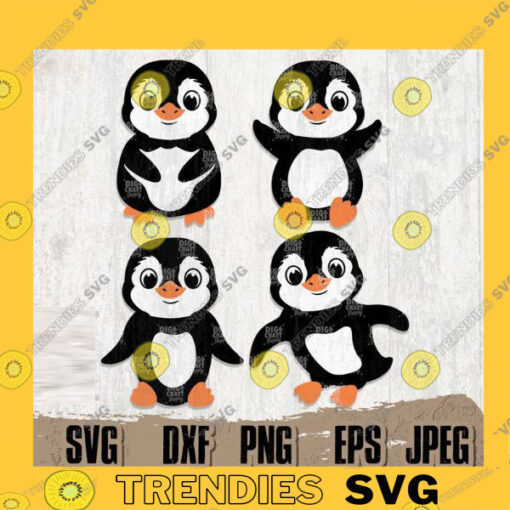 4 Cute Penguins svg Penguin svg Beach Life svg Salt Life svg Summer svg Penguin Clipart Penguin Cutfile Beach Shirt svg Summer png copy