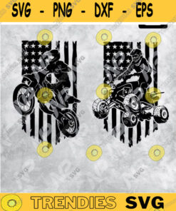 4 Wheeler SVG Motocross Svg Distressed American Flag SvgDirt Bike Svg file for cut Design 285 copy