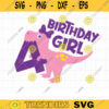 4 Year Old Birthday Girl SVG Four Rex Dinosaur Birthday Girl 4th Birthday T Rex Birthday Girl Shirt Svg Cut File Dxf Png Sublimation copy