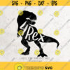 4 rex SvgFour Rex svg File DXF Silhouette Print Vinyl Cricut Cutting SVG T shirt DesignOne a SaurusBirthdaydinosaursaurus rex1st Svg Design 351