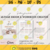 40 page ebook and work book creator template pdf multiple covers and editable Design 70