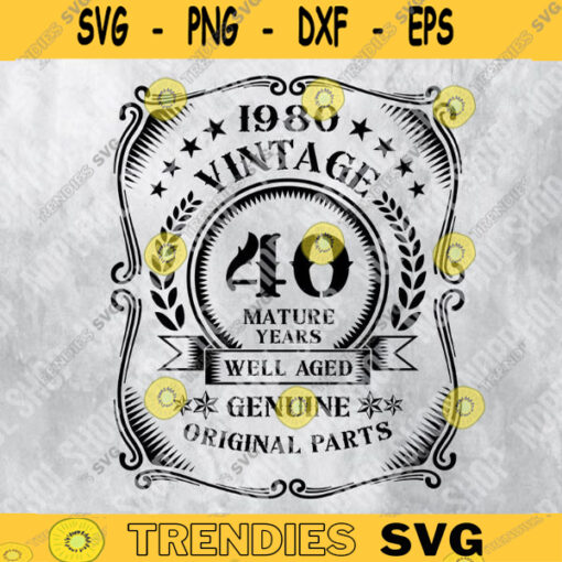 40th 50th 60th Birthday Svg Vintage Svg Birthday Gift IdeaBirthday ShirtVintage Shirt Design 120 copy