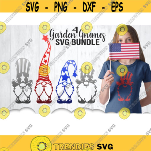 4th Of July Gnome SVG Bundle Garden Gnome Svg Files For Cricut 4th Of July Svg Patriotic Gnome Svg Fourth Of July USA Svg Clipart .jpg