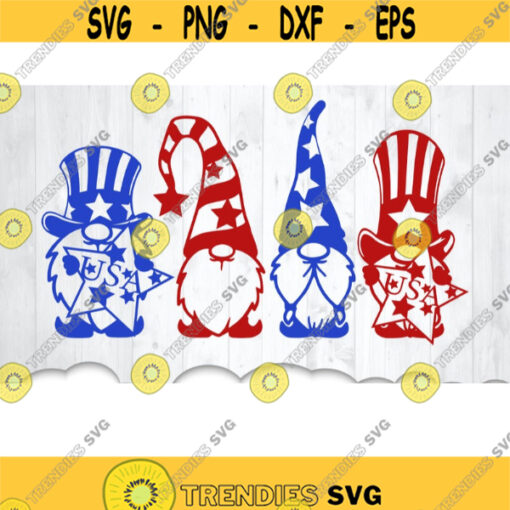 4th Of July Gnome SVG Bundle Garden Gnome Svg Files For Cricut 4th Of July Svg Patriotic Gnome Svg Fourth Of July USA Svg Clipart Design 10030 .jpg