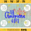 4th of July All American Girl USA Red White Blue svg png jpeg dxf cutting file Commercial Use Patriotic SVG Vinyl Cut File Mom 1941