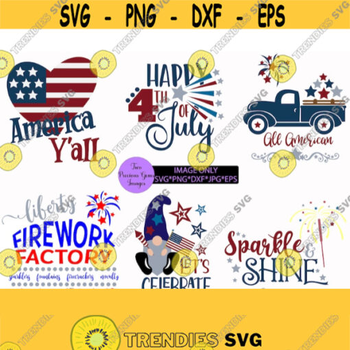 4th of July Bundle. Fourth of July Bundle. America Yall. Gnome svg. 4th svg. Firework Factory. Sparkle Shine. Cute 4th. 4th gnome. Design 41