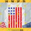 4th of July SVG American flag distressed SVG Patriotic shirt Vertical american flag Fourth of July cut files