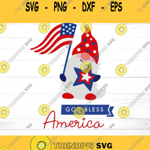 4th of July SVG Gnome Svg Fourth of July Svg Patriotic Svg America Svg USA Svg Svg files for Cricut Sublimation Designs Downloads