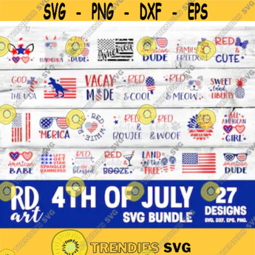 4th of July Svg Bundle 4th of July Svg Patriotic Svg USA Flag Svg Baby Girl Shirt Svg Cut Files for Cricut Png