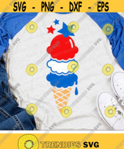 4th of July Svg Ice Cream Cone Svg Ice Cream Cut Files Summer Svg America Svg Dxf Eps Png Kids Shirt Design Woman Cricut Silhouette Design 2480 .jpg