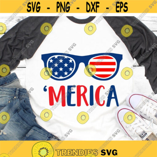 4th of July Svg Merica Svg 4th of July Glasses Svg July Fourth American Star Spangled Patriotic Shirt Svg Files for Cricut Png Dxf Design 7236.jpg