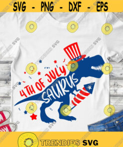 4th of July Svg Patriotic Dinosaur Svg American T Rex Independence Day cut files