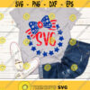 4th of July Svg Patriotic Monogram Svg Star Monogram Svg Dxf Eps American Bow Svg USA Clipart Summer Cricut Silhouette Cut files Design 1680 .jpg