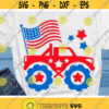 4th of July Svg Patriotic Monster Truck Svg American Flag Svg Boys Cut Files USA Svg Dxf Eps Png Kids Shirt Design Silhouette Cricut Design 286 .jpg