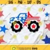 4th of July Svg Patriotic Monster Truck Svg Boys Fourth of July Svg America Svg Dxf Eps Png Baby Kids Shirt Design Silhouette Cricut Design 1801 .jpg