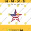 4th of July Svg Star USA SVG Star Monogram Svg Star 4th of July Svg 4th of July monogram Svg SVG Files Cricut Silhouette Cut Files