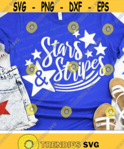 4th of July Svg Stars Stripes Svg Patriotic Svg Fourth of July Cut Files America Svg Dxf Eps Png USA Shirt Design Silhouette Cricut Design 2646 .jpg
