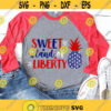 4th of July Svg Sweet Land of Liberty Svg Svg America Svg USA Flag Svg Patriotic Girl Shirt Svg Cut Files for Cricut Png Dxf.jpg