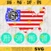 4th of July USA svg png jpeg dxf United States flag monogram Red cutting file Commercial Use Patriotic SVG Vinyl Cut File 1656