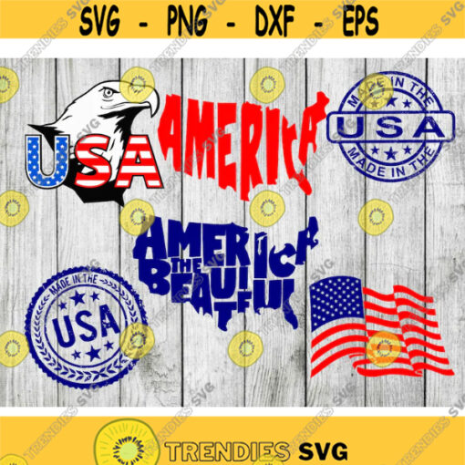 4th of July svg bundle America svg bundle 4th of july clipart USA svg US svg cut files for cricut silhouette png dxf eps svg Design 3007