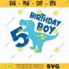 5 Year Old Boy Birthday Dinosaur SVG Boy 5th Birthday T Rex Dinosaur Birthday Svg Birthday T Shirt Design Svg Dxf Png Sublimation Clipart copy