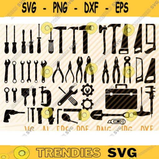 50 Mechanic Tools Bundle Svg Tools Clipart Tools Silhouette Tools Cricut Tools Vector Tools Svg Cut file Tools Decal Monogram Vinyl Design 16 copy