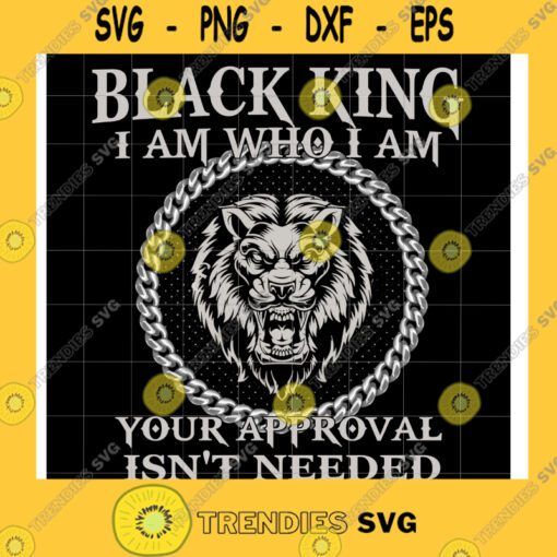 50 OFF Black King I Am Who I Am Svg Black King I Am Who I Am Digital File Svg Png Dxf Eps Dwg Black King Svg Lion King Svg
