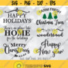 6 Christmas Sayings SVG Bundle Merry Christmas Cut Files Holiday Svg Bundle SVG Christmas signs set Cricut Silhouette svg dxf png jpg Design 116