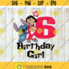 6th Birthday Girl Svg Birthday svg Cricut File Clipart Svg png eps dxf Design 432 .jpg