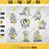 7 dwarfs SVG Snow white svgsvg for cricutcut files silhouette Cricut instant download files digital Layered SVG Design 57