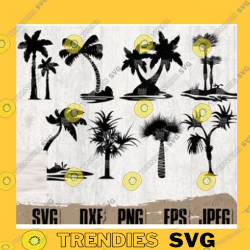 8 Palm Tree Bundle SVG Palm Tree svg Palm Tree png Palm Tree Clipart Palm Tree Cutfile Summer Vibes svg Beach Life svg Salt Life svg copy