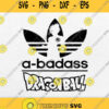 A Badass Adidas Parody Dragon Ball Son Goku Svg Png