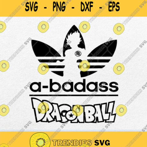 A Badass Adidas Parody Dragon Ball Son Goku Svg Png